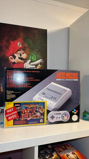 Super Nintendo inclusief streetfighter 2 turbo in nette staa