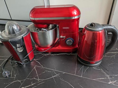 Keuken machines 3 stuks alle rood, Witgoed en Apparatuur, Keukenmixers, Zo goed als nieuw, 4 liter of meer, 3 snelheden of meer