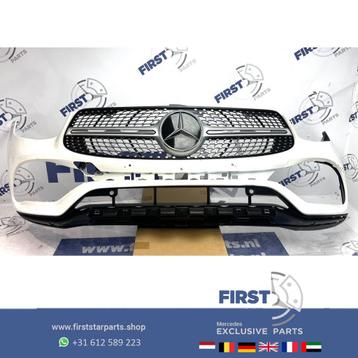 W253 GLC AMG VOORBUMPER Mercedes 2019-2022 WIT PDC chroom GL