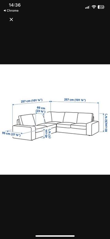Ikea KIVIK 4-zits kelinge grijsturkoois - afbeelding 8 Ikea KIVIK 4-zits kelinge grijsturkoois - afbeelding 8