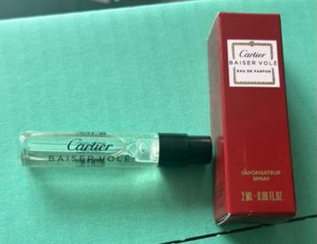 Cartier Baiser Volé eau de parfum sample tester proefje 2 ml