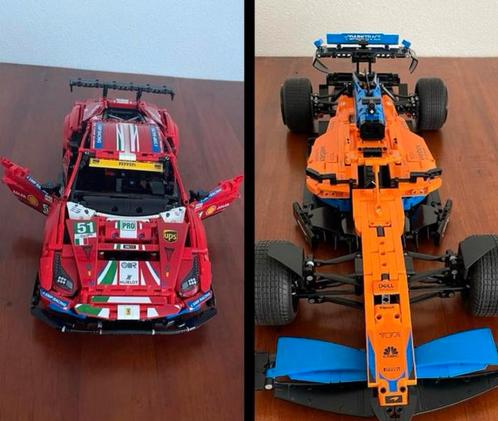 Lego Ferrari 488 GTE (42125) + Lego  Mc Laren F1 (42141), Kinderen en Baby's, Speelgoed | Duplo en Lego, Zo goed als nieuw, Lego