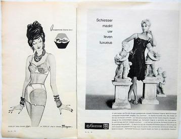 22 vintage advertenties reclames lingerie 1962 beha