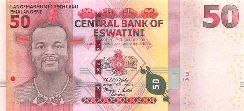 Eswatini (Swaziland) 50 Emalangeni 2018/2021 Unc pn 44a, Postzegels en Munten, Bankbiljetten | Afrika, Los biljet, Overige landen