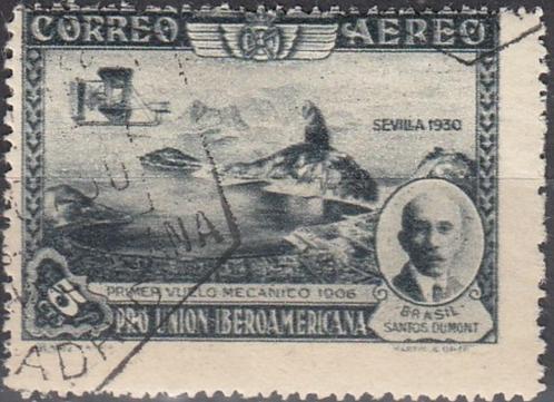 Spanje -SP1.04- 1930 - Eerste Mechanische Vlucht - Vliegtuig, Postzegels en Munten, Postzegels | Europa | Spanje, Gestempeld, Verzenden