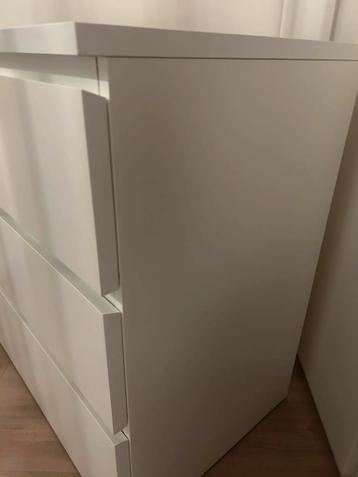 Malm ladekast, Ikea, wit 3 lades - afbeelding 4 Malm ladekast, Ikea, wit 3 lades - afbeelding 4