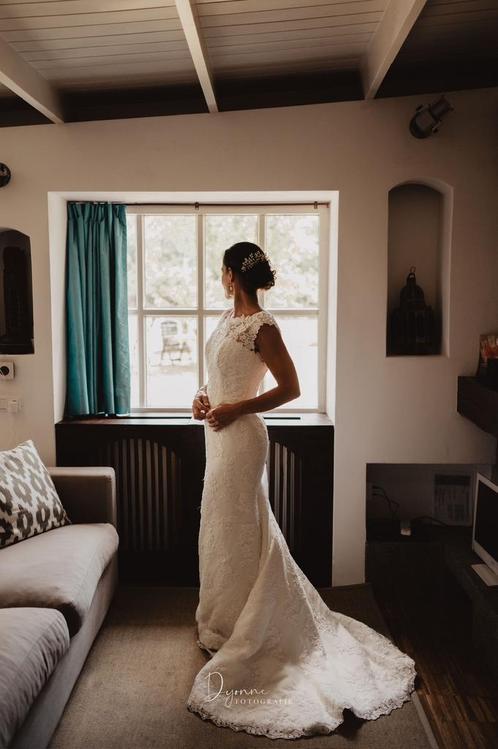 Prachtige crèmekleurige trouwjurk van designer Mori Lee, Kleding | Dames, Trouwkleding en Trouwaccessoires, Zo goed als nieuw