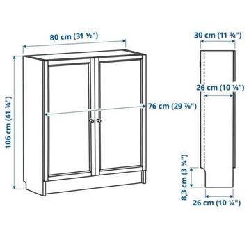 2 Witte Billy Oxberg IKEA kasten Izgs per dtuk 50,00 - afbeelding 3 2 Witte Billy Oxberg IKEA kasten Izgs per dtuk 50,00 - afbeelding 3