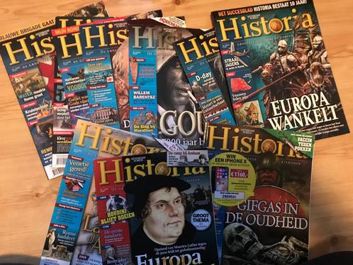 Historia 10 stuks - 2013/2014/2018/2020 magazines, Boeken, Tijdschriften en Kranten, Zo goed als nieuw, Ophalen of Verzenden