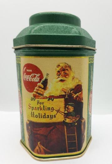 Coca-Cola Opbergblikje 6-hoekig Kerstman