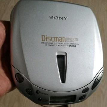 Sony D-E 441 discman met sony adaptor en esp2