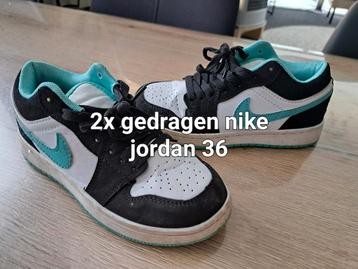Jordan maat 36 sneakers sportschoenen nike wit mint zwart