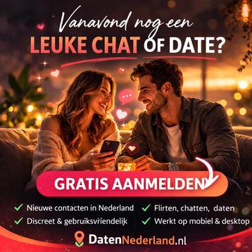 Van chat naar date? Jij bepaalt het tempo (gratis aanmelden)