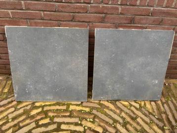 60x60 terrastegels antraciet, ca 20m2