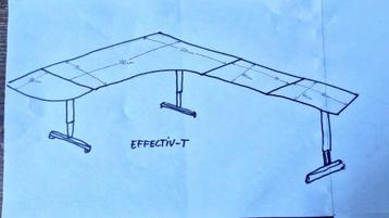 Ruim hoekbureau Ikea Effectiv groot buro hoekburo - afbeelding 3 Ruim hoekbureau Ikea Effectiv groot buro hoekburo - afbeelding 3