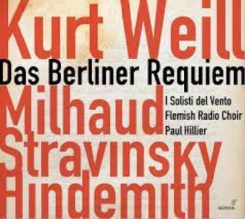 CD - Das Berliner Requiem, Paul Hillier, Kurt Weill, Cd's en Dvd's, Cd's | Klassiek, Zo goed als nieuw, Vocaal, Modernisme tot heden