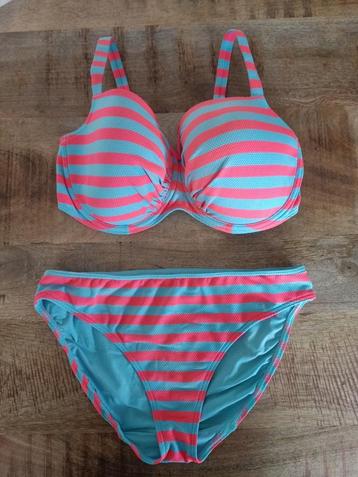 Prima donna bikini 75 F broekje 40 ZGAN Roze blauw 75F