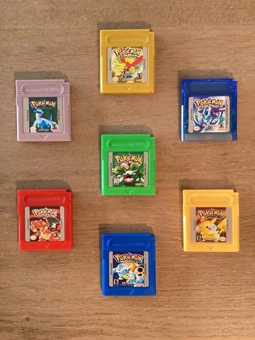 Pokémon Crystal, Gold, Silver, Red, Blue, Green, Yellow GBC