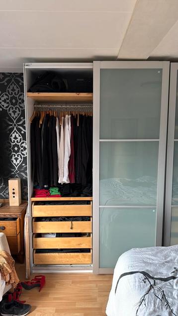 IKEA PAX garderobe kast met laden en glazen deuren - afbeelding 3 IKEA PAX garderobe kast met laden en glazen deuren - afbeelding 3