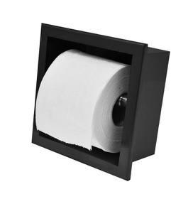 Wiesbaden inbouw toiletrolhouders nieuw mat zwart, Huis en Inrichting, Badkamer | Badtextiel en Accessoires, Nieuw, Overige typen