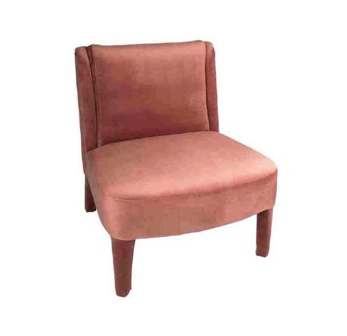 Fluwelen stoel van Day Home in oud roze of zwart, Huis en Inrichting, Fauteuils, Zo goed als nieuw, Ophalen of Verzenden