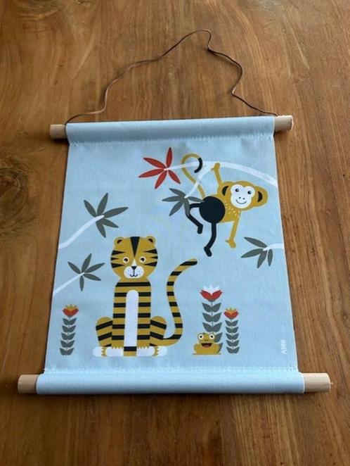 Nieuwe Textielposter Jungle Tijger + Aap (Anni Design), Kinderen en Baby's, Kinderkamer | Inrichting en Decoratie, Nieuw, Wanddecoratie