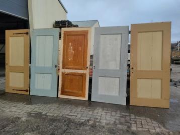 5 x antieke paneeldeuren deuren binnendeuren oude serie