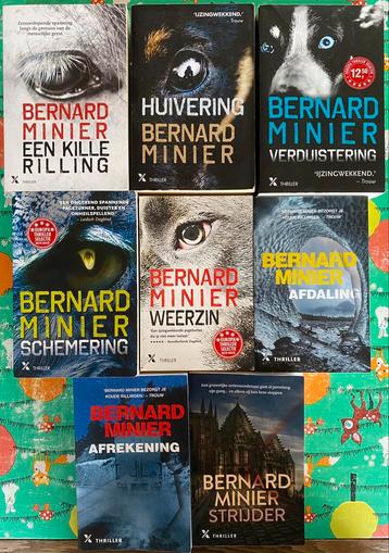 8x Bernard Minier compleet dus en extra superboeken