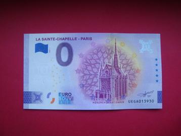 Bankbiljet exclusief 0 Euro Sainte Chapelle UNC Parijs.