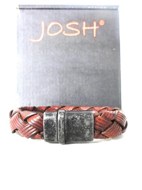 NIeuwe Josh heren armband, Sieraden, Tassen en Uiterlijk, Armbanden, Nieuw, Leer, Bruin, Ophalen of Verzenden