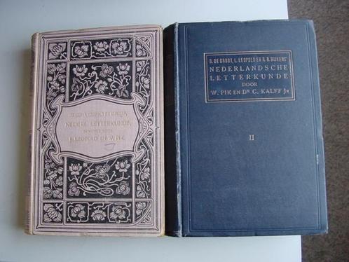 Nederlandsche Letterkunde, eerste en tweede deel 1916 1923, Antiek en Kunst, Antiek | Boeken en Bijbels, Ophalen of Verzenden