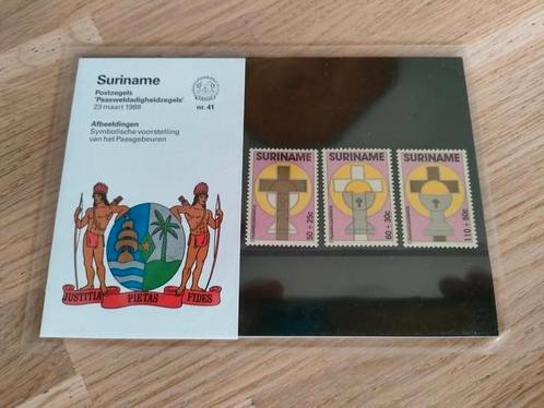 Postzegelmapje Suriname nr 41, Postzegels en Munten, Postzegels | Suriname, Postfris, Ophalen of Verzenden