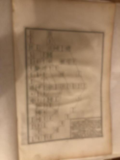 300-year-old art, prophet family tree, old wood paper, Antiek en Kunst, Kunst | Tekeningen en Foto's, Ophalen of Verzenden
