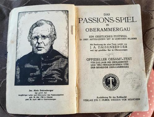 Antiek tekstboek Passiespelen 1922, Oberammergau Duitsland, Antiek en Kunst, Antiek | Boeken en Bijbels, Verzenden