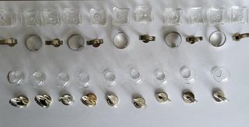Ringen met glas om te vullen (droog materiaal)