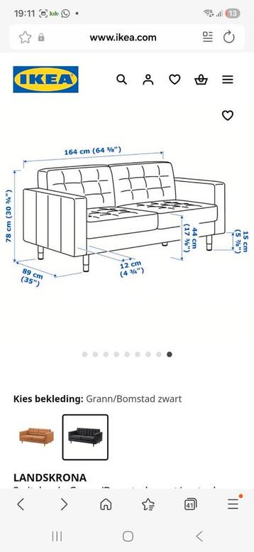 Ikea Landskrona 2 zitsbank leer retro in goede staat! - afbeelding 12 Ikea Landskrona 2 zitsbank leer retro in goede staat! - afbeelding 12