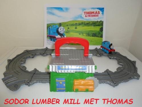 Thomas de Trein Take n Play Sodor Lumber Mill, Kinderen en Baby's, Speelgoed | Thomas de Trein, Zo goed als nieuw, Ophalen of Verzenden