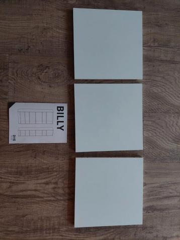 3 witte Ikea Billy plankjes 40x40 - Nieuw - afbeelding 2 3 witte Ikea Billy plankjes 40x40 - Nieuw - afbeelding 2
