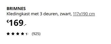 ikea brimnes kledingkast zwart - afbeelding 4 ikea brimnes kledingkast zwart - afbeelding 4