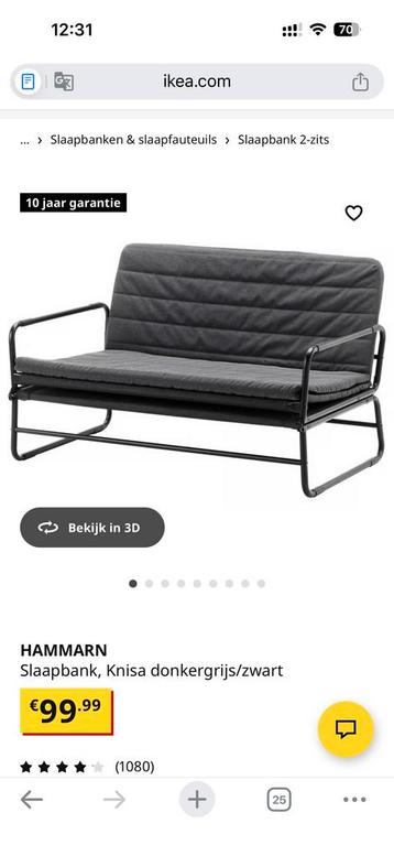Ikea Hammarn slaapbank