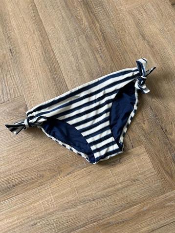 Heel goed: blauw wit streep Seafolly bikini broekje size 8 