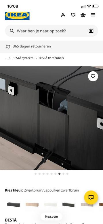 IKEA BESTÅ Tv-meubel, zwartbruin, 180x42x38 cm - afbeelding 4 IKEA BESTÅ Tv-meubel, zwartbruin, 180x42x38 cm - afbeelding 4