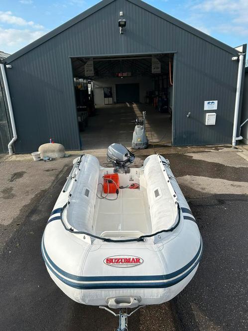 Suzumar 350 rib + Yamaha 8 pk + trailer, Watersport en Boten, Rubberboten, Zo goed als nieuw, Yamaha, Overige materialen, Minder dan 70 pk