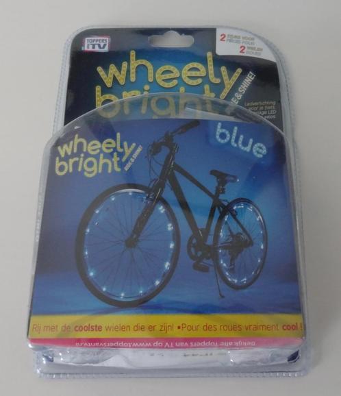Nieuwe Wheely Bright Blauw - 2 stuks - Fietswielverlichting, Fietsen en Brommers, Fietsaccessoires | Fietsverlichting, Verlichtingsset