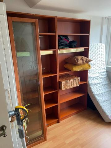 IKEA Billy boekenkasten met glazen deuren, 2 stuks, 4 deuren - afbeelding 1 IKEA Billy boekenkasten met glazen deuren, 2 stuks, 4 deuren - afbeelding 1