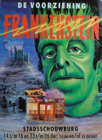 Poster voor toneelspel Frankenstein De Voorziening 1990