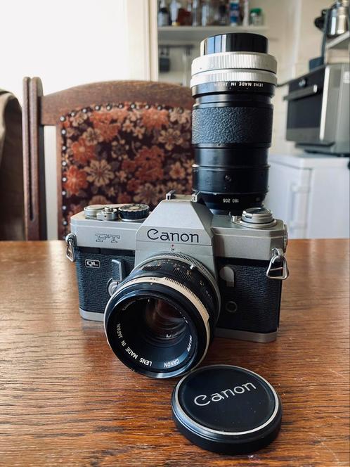Canon FT spiegelreflexcamera, analoog, AE-1, A-1, 35mm film, Audio, Tv en Foto, Fotocamera's Analoog, Zo goed als nieuw, Spiegelreflex