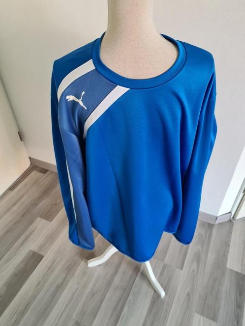 74) Te koop nieuw blauw/wit shirt Puma mt 2XL, Kleding | Heren, Grote Maten, Nieuw, Shirt, Blauw, Ophalen of Verzenden