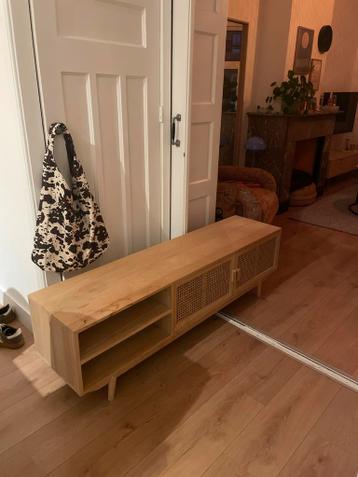 Stijlvol TV Meubel - Hout & Rotan