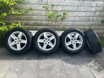 Set 18” lichtmetalen Porsche velgen inclusief zomerbanden